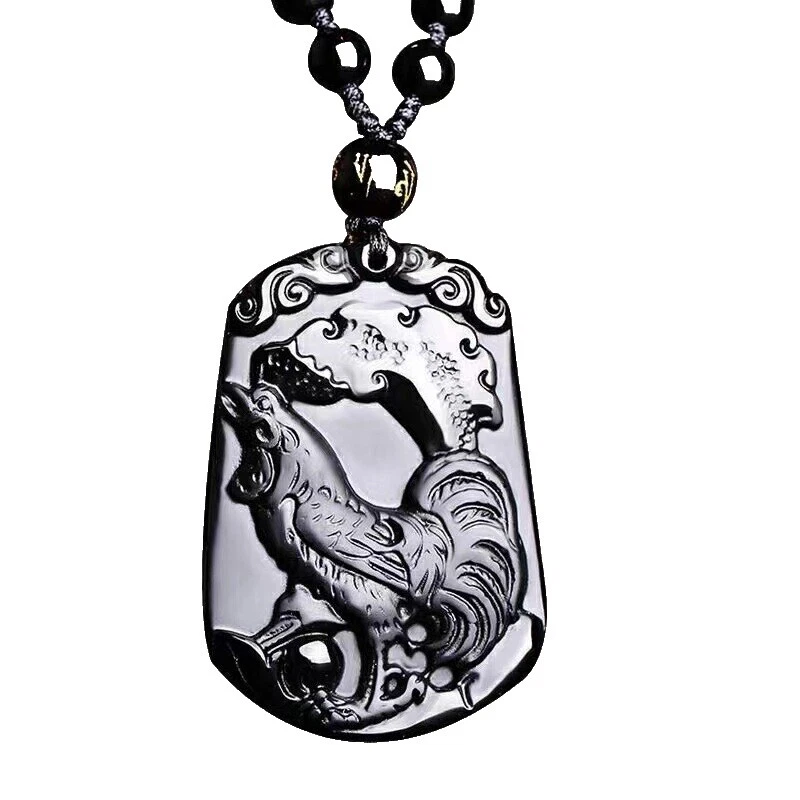 黑曜石宝石时尚项链和吊坠