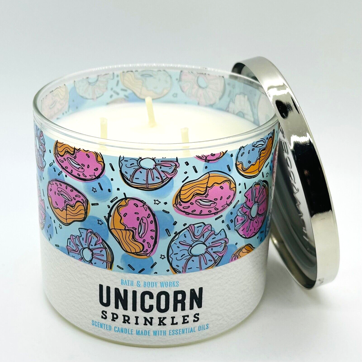 Bath & Body Works UNICORN SPRINKLES 3 Wick Large Scented Candle