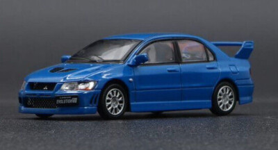 BM Creations Mitsubishi Lancer Evolution VII - Blue - RHD 1:64