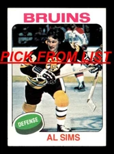 1975-76 Topps Hockey 1-330 EX/EX-MT Pick From List All PICTURED ss3 kk3