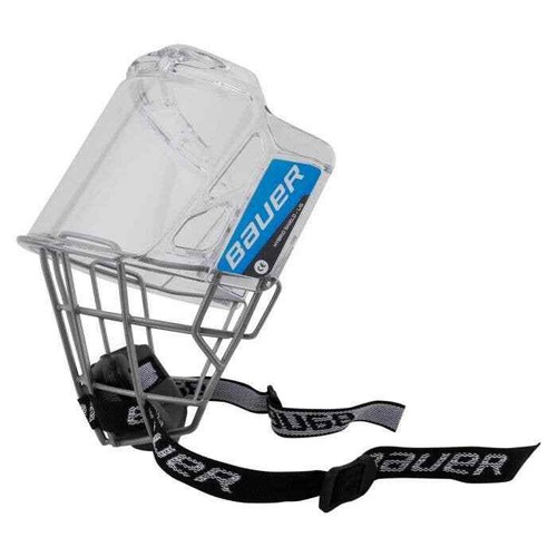 Bauer Hybrid Hockey Helmet Shield | Half Visor Bubble Cage Combo CSA HECC CE - Foto 6 di 7