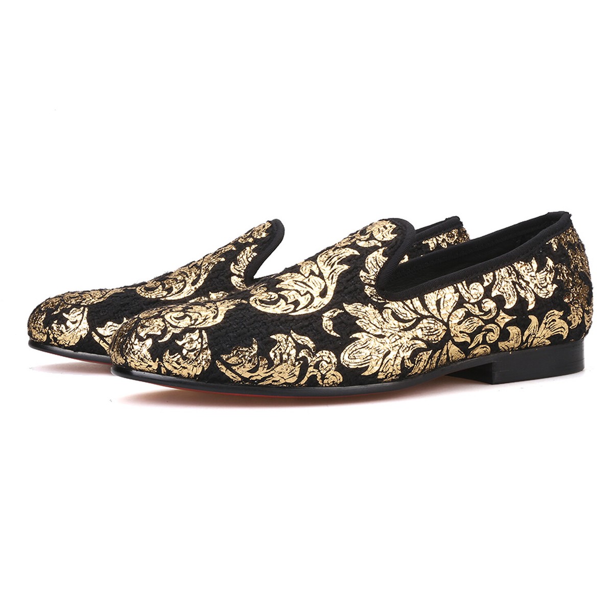 Merlutti Handmade Gold Creative Prints Loafers Prom Wedding shoes | eBay