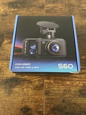 Dash Cam Front and Rear, 2.5K 1080P Dual Dash Camera for Cars, S60 Mini Car