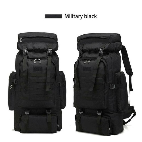 Mochila Militar Resistente de 80 Litros Para Acampar Alpinismo Bolso de  Viaje | eBay