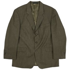 Vintage Mens Micro Houndstooth Blazer Size 42R 1980s Sport Coat Suit Jacket
