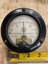 Hobart Bros Vtg 100-100 DC Amp Gauge Model T A 321 Auto Truck 1920's Hot Rat Rod