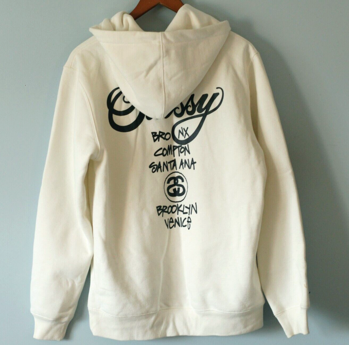中古 STUSSY × Champion World Tour Hoodie Stussy World Tour Zip Hoodie Mens - Hooded Sweatshirt