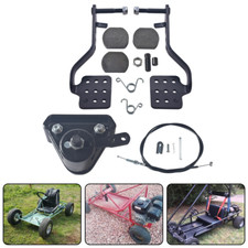 Black Disc Brake Caliper Pedals 56" Throttle Cable For Manco 9598 9597 Yerf Dog