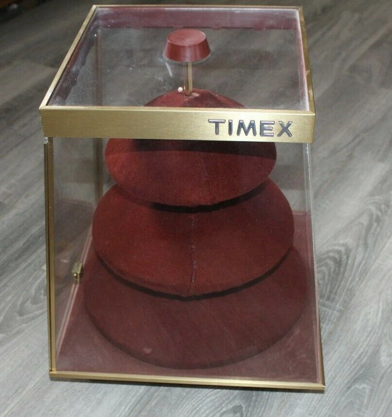 Vintage RARE 60s Timex Watch Counter Top Rotating Spinning Store