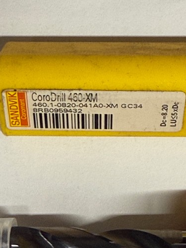Sandvik CoroDrill 460-XM 460.1-0820-041A0-XM GC34 - Picture 2 of 2