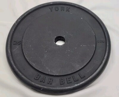 (1) YORK Barbell Vintage 25 Pound Standard Weight Plate