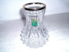 WMF Diadem ~ Bleikristall Vase mit silberner  Randmontierung