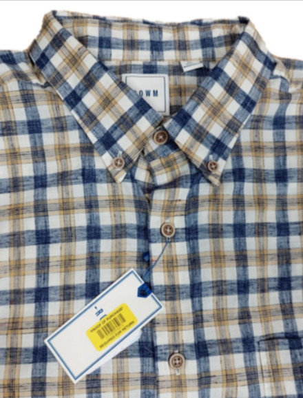 Мужская клетчатая рубашка ROWM с коротким рукавом из хлопка/полиэстера разных цветов [XXL]