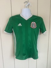 Mexico National Team Soccer Adidas Jersey Youth L Green 2016 Futbol