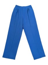New St. John Collection Women's Blue Knit Trousers Size 8