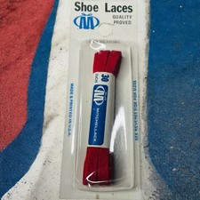 Vintage Mitchell Lace Inc. Red 27 Inch Long Wearing Shoe Sneaker Laces USA NOS