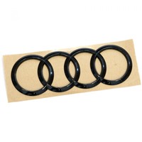 Original Audi Q5/SQ5 (Fy) Audi Ringe Black Edition Emblem Blackline Logo Schwarz