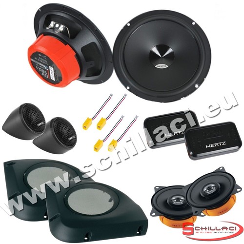 Hertz DSK 165 dsk165.3 Altoparlanti 2 vie + supporti casse copatibile con FIAT Croa ‘ dal 2005