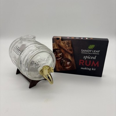 Kilner 1L Schnaps/Whisky/Brandy/Glasfass Spender/Fass auf Ständer.