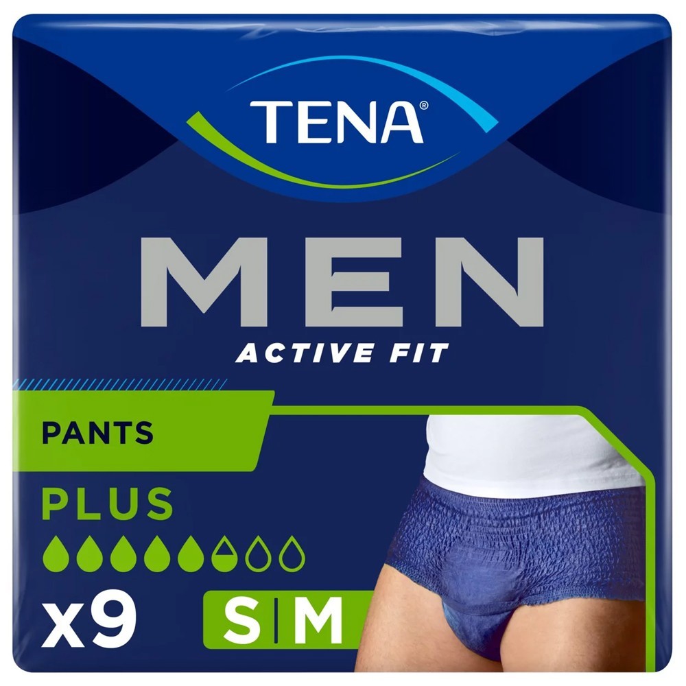 Tena Men Active Fit Pants Plus S/M | Incontinence Underwear 9 Pack - Image 5
