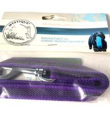 Mystique Hundeleine lila gummiert 50m x 15mm sehr kurz ohne Handschlaufe MYS588