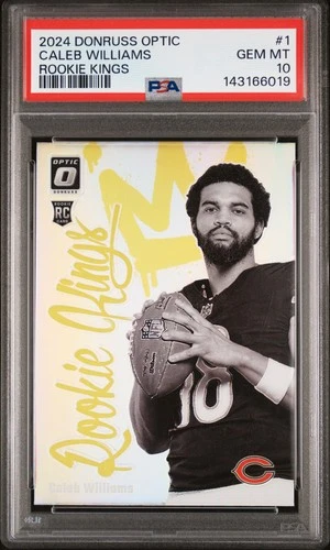 2024 PANINI DONRUSS OPTIC ROOKIE KINGS #1 CALEB WILLIAMS ROOKIE RC PSA 10