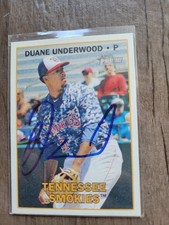 Duane Underwood Signed 2016 Topps Heritage Minors Baseball Card Cubs #102
