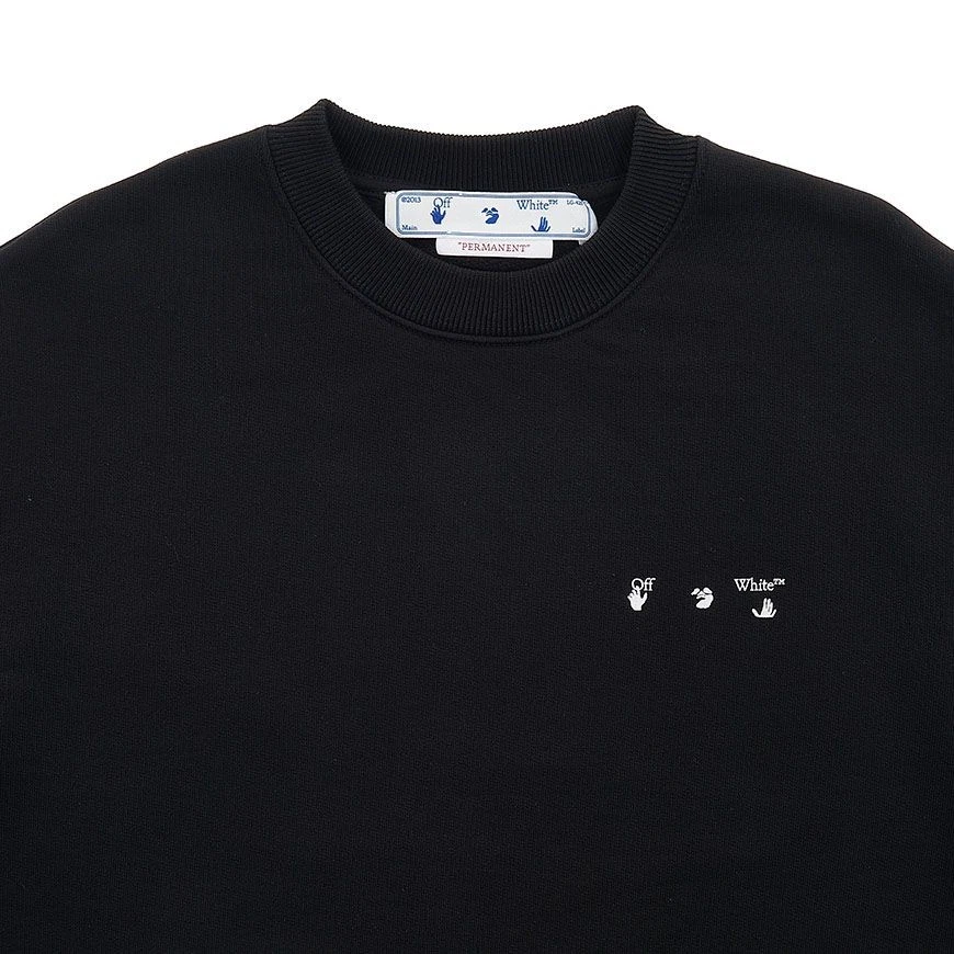 OFF WHITE Felpa uomo vernice Caravaggio bianco sporco 37057049