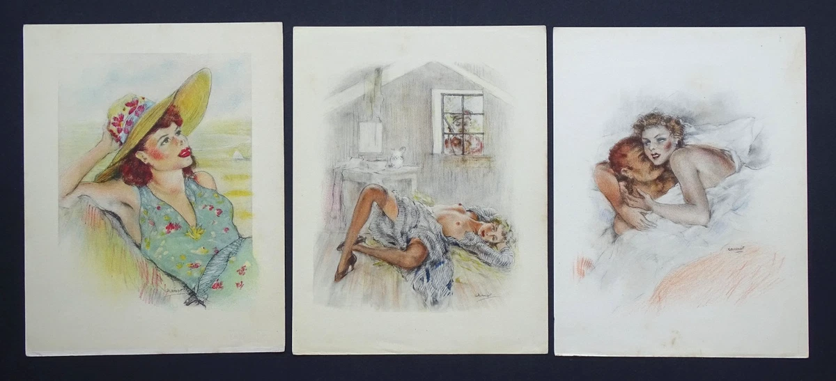Gravure Originale Ancienne – Estampe Corbaux Edwards – Belles Jeunes Filles