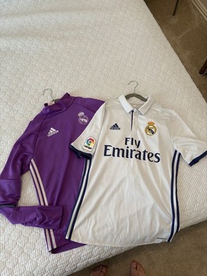 Youth XL Christiano Ronaldo Real Madrid Jersey AND Warm Up Top. Both Included!