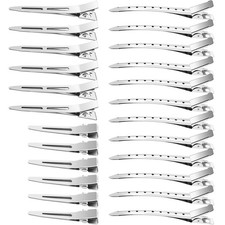 65Pcs Duck Billed Hair Clips for Styling 1 Count Pack of 65 , Sliver