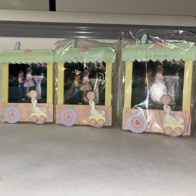 Lot Of 3 Precious Moments Photo Train Frames All The Same NIB God Bless You Seal