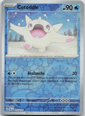 Cetoddle Reverse Holo Common SV02: Paldea Evolved 053/193 NM