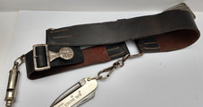 Very Rare stitched Girl Guides Belt early 1920 with accessories Super item