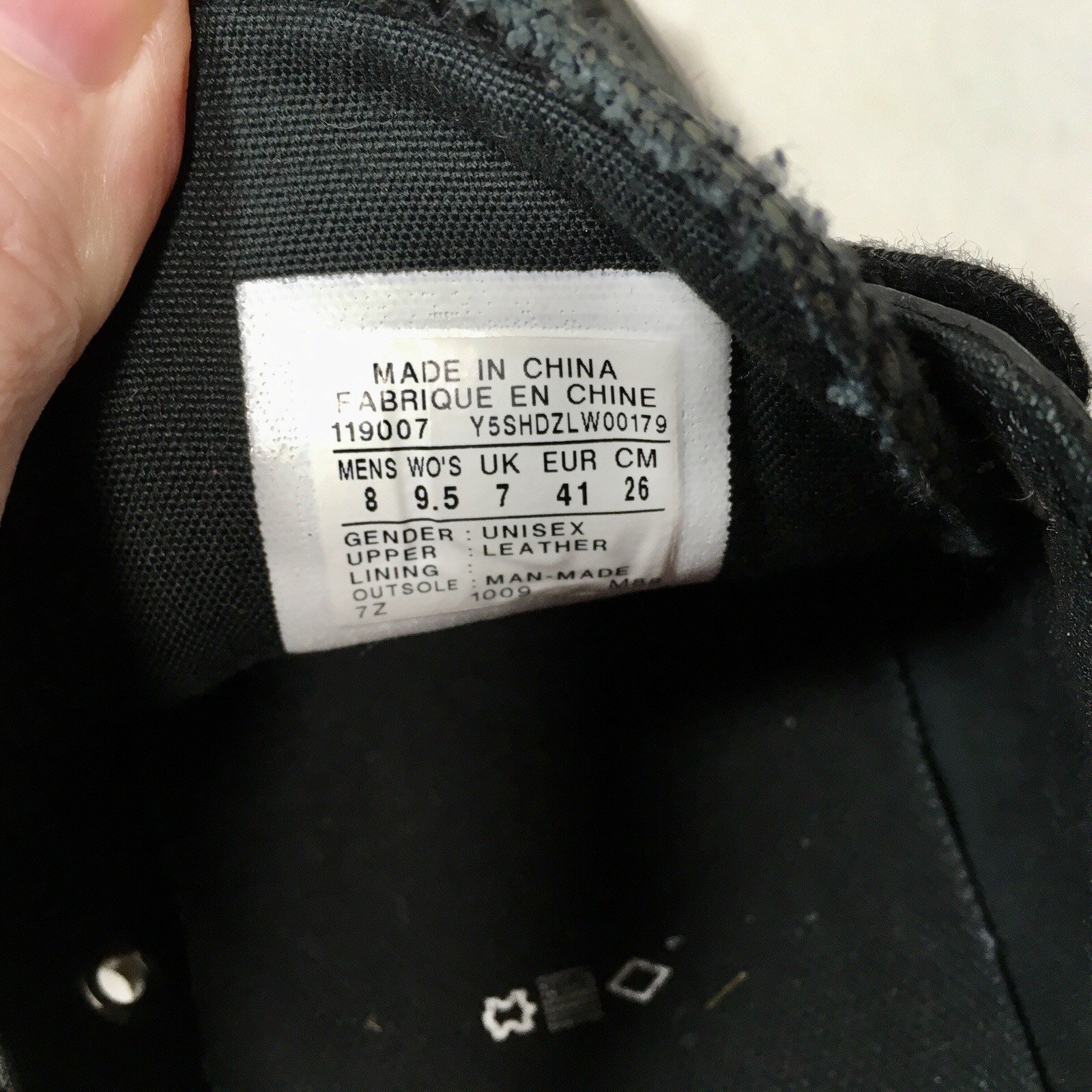 Converse Jack Purcell Sneakers Women’s 9.5, Men’s 8 Black Running Leather Shoes thumbnail 7