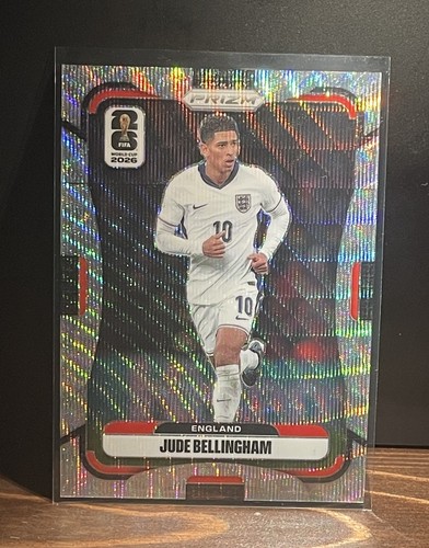 2026 Panini Prizm FIFA World Cup Jude Bellingham #114 Silver Wave Prizm England