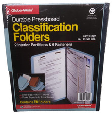 Globe Weis PU561-LBL Classification File Fold...