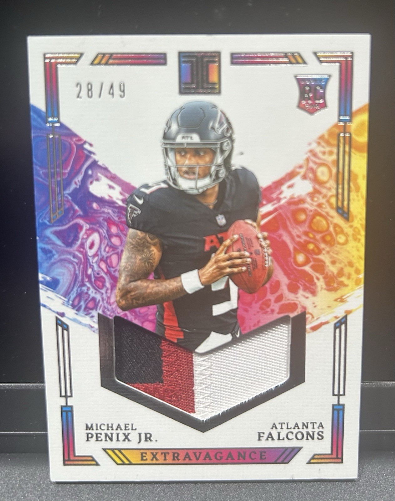 2024 Panini Impeccable Extravagance Patches Michael Penix Jr. Rookie (RC) /49