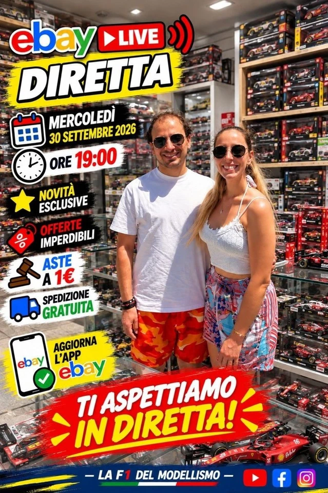 Live LaF1delmodellismo 7 Ottobre 26 Novità - Offerte Esclusive - Aste 1€