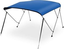 SereneLife SLBT4RB619 Waterproof Boat Bimini Top Cover - Royal Blue Open Box 