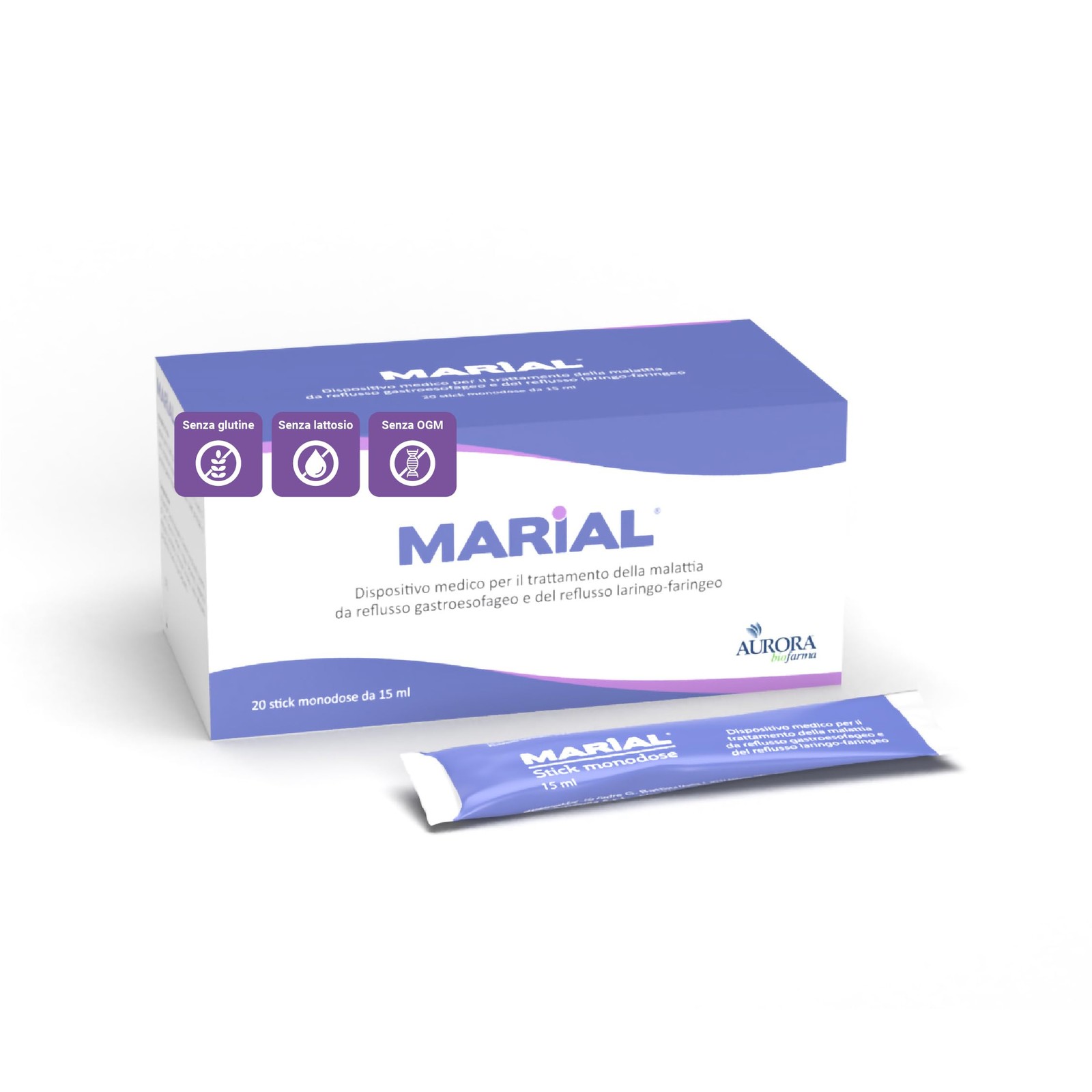 Sollievo Immediato Reflusso: Marial Stick Aurora Biofarma 20x15ml