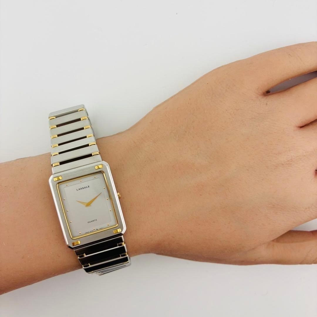 SEIKO LASSALE Rectangular Quartz Watch 2F50-5839 … - image 3