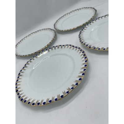 Vintage e Hughes & Co Fenton Bread Plates Staffordshire Eusancos China England