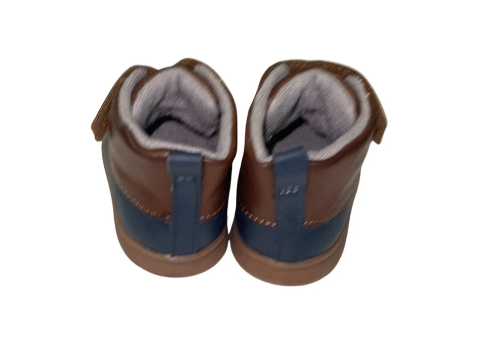 Botas Carter’s Toddler Duck tamanho 4 marrom marinho estilo impermeável novas nunca usadas - Imagem 4 de 4
