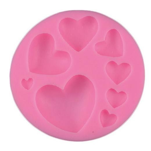 Stafil Clay & Sugarcraft Silicone Mould - Hearts