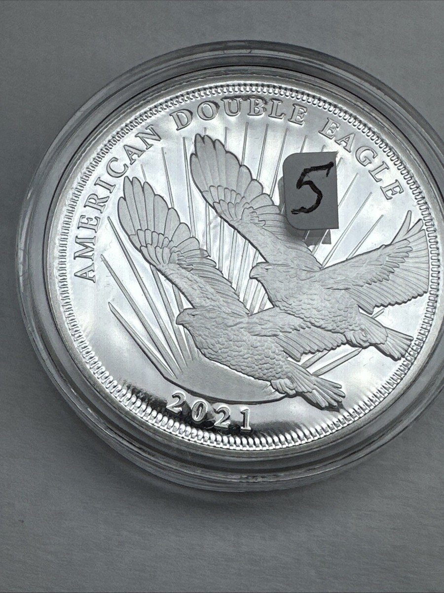 2021 SILVER COOK ISLANDS $2 AMERICAN DOUBLE EAGLE 1/2 OZ PROOF