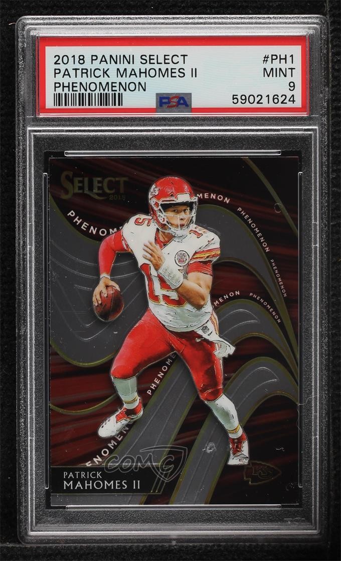 2018 Panini Select Phenomenon Patrick Mahomes II #PH-1 PSA 9 MINT 1b8