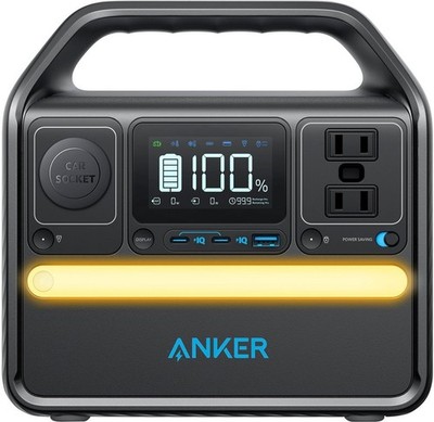 Anker SOLIX 522 Portable Solar Power Station - Black