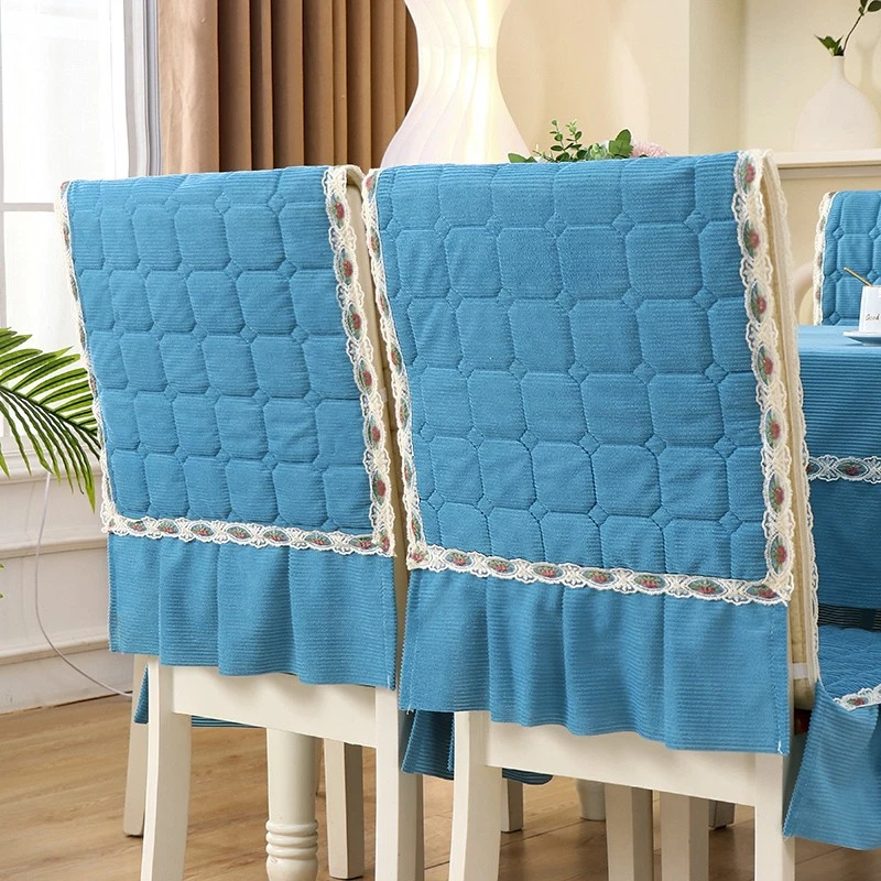 4pcs Nähatelier Einteilig Stuhlbezug Dick Stuhl Rückenlehne Bezug Rutschfest - Bild 3 von 4