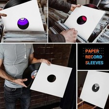 Double Layer Record Protector Covers Sleeves with Kraft Paper Bags for 7/10/12in